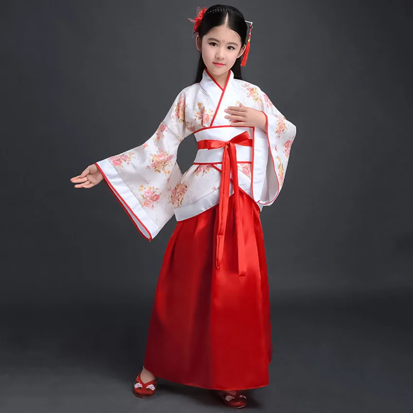 Детское сказочное платье Hanfu старинный китайский костюм Национальная