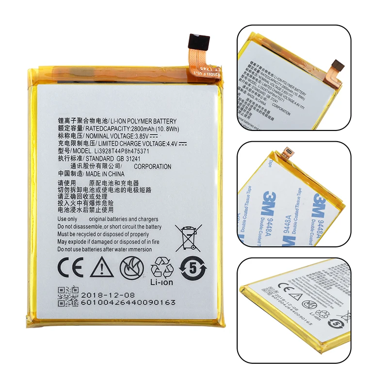 Ocolor для zte Blade V8 Mini Li3928T44P8H475371 аккумулятор 2800 мАч запасной резервный большой