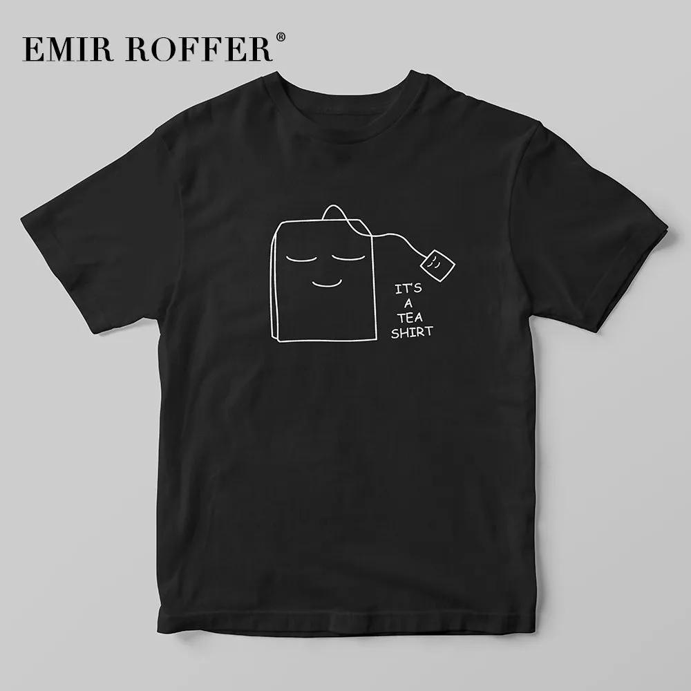 EMIR ROFFER Humor чайная рубашка Милая Harajuku Kawaii забавная Футболка женская черная