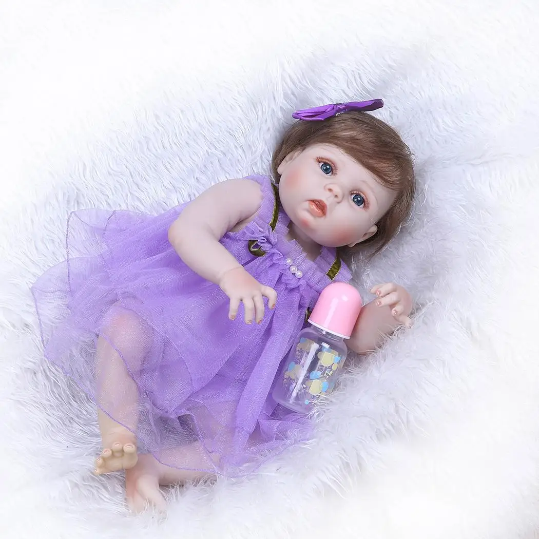 Детские мягкие силиконовые реалистичные с одеждой Reborn Baby от 2 до 4 лет Куклы