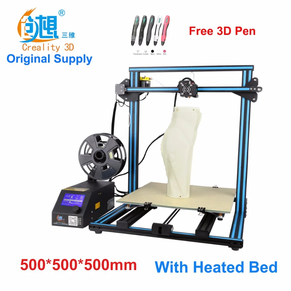Creality CR 10 S5 большой размер печати DIY настольный 3D принтер 500*500*500 мм многотипная