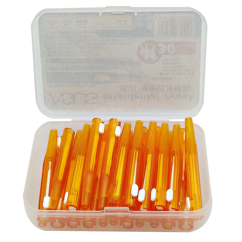 30 шт./кор. межзубная щетка нить для гигиены полости рта мягкая пластиковая