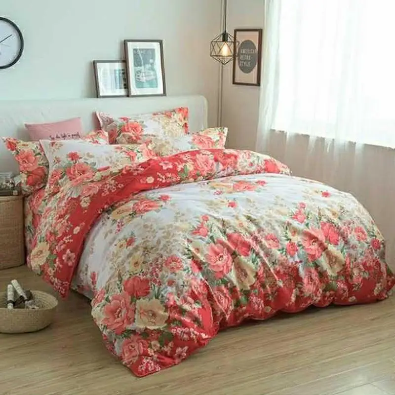 3 шт./4 шт. хлопок лист цветочный одеяло с принтом Обложка Постельное белье