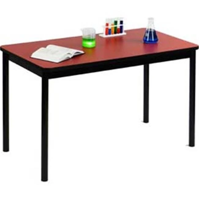 Correll LT2448-35 High Pressure Lab Table 24 x 48 36 in. - Red |