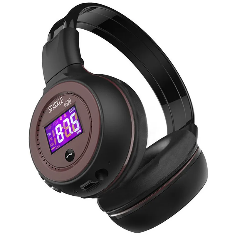 Zealot B570 Hifi стерео Bluetooth наушники беспроводная гарнитура с микрофоном fm радио Micro Sd