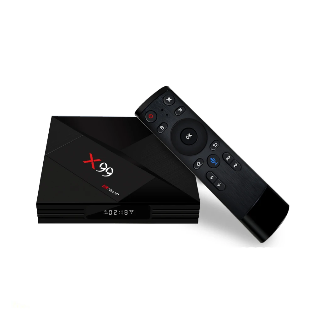X99 RK3399 4 Гб 64 ГБ Android 7 1 1000 м 2 4G 5G двойной WIFI BT4.1 4K Type C USB3.0 Голосовое управление ТВ