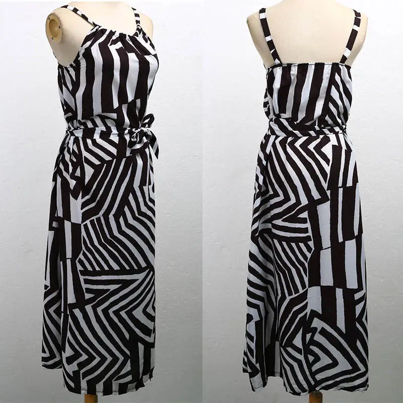 Fashion Women Bohemian Sleeveless Long Maxi Dresses Summer Evening Party Dress Casual Loose Holiday Beach Sundress Hot | Женская одежда