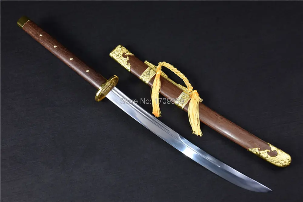 Китайский KungFu Broadsword Dao меч полный Tang T1095 Высокоуглеродистая сталь острый династии