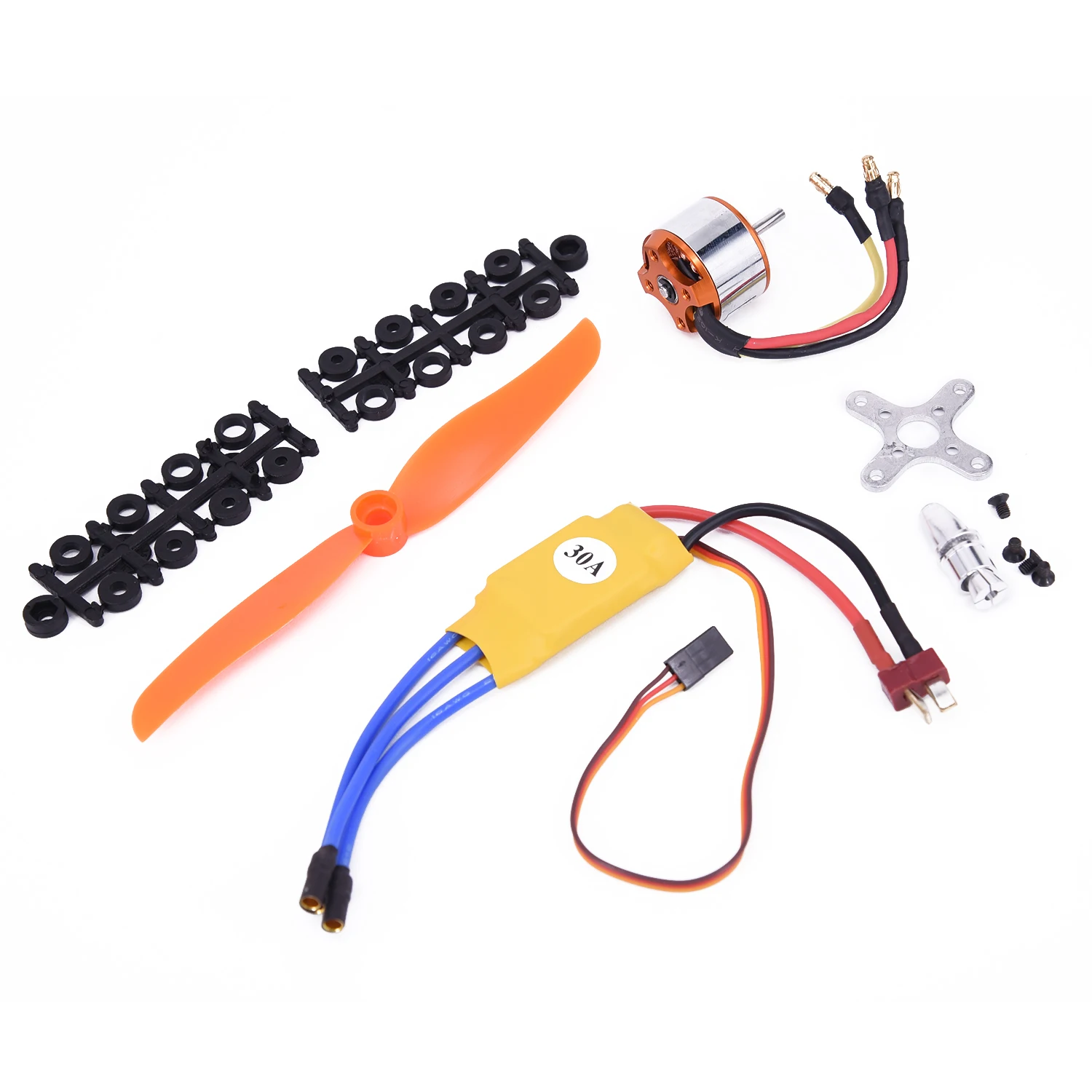 2212 6 2200kv бесщеточный мотор & 30A ESC пропеллер наборы для RC самолета/вертолета|Детали