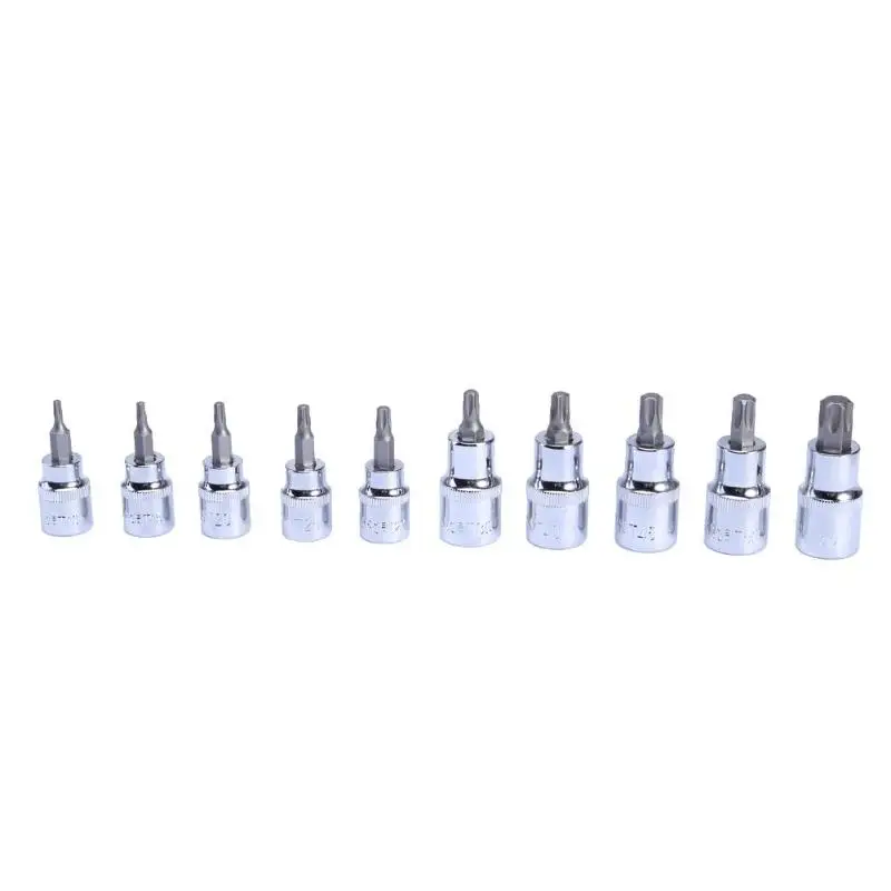 

29Pcs 1/4 3/8 1/2 Torx Star Socket Bit Set E & T Sockets With Torx Bit Wrench Repair Tools Adapter Car Repair Tool Household