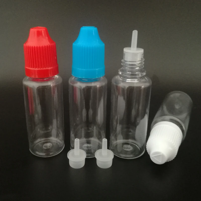 

Factory Price 20ml PET Plastic Refillable Bottle Eye Drops Dropper Bottle With Childproof Cap For Nail Gel, 2000pcs/lot