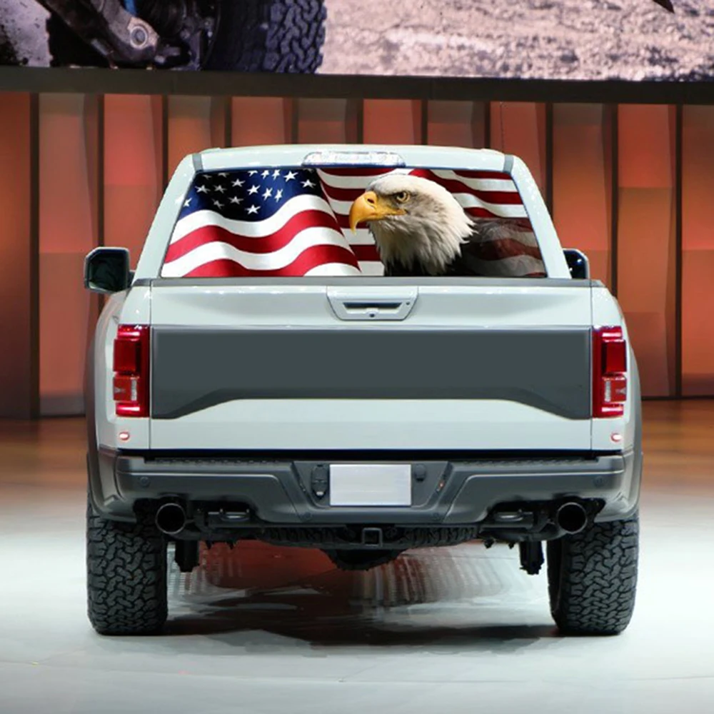 Универсальная автомобильная наклейка с американским флагом Орлом графическая