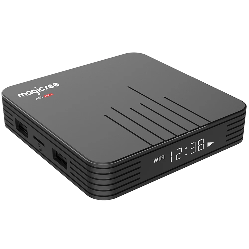 MAGICSEE N5 Max ТВ приставка Android 8 1 Amlogic S905X2 2 ГБ 4 32 ГБ/64 Гб rom телеприставка ГГц + 5 Wifi BT4.1 4K