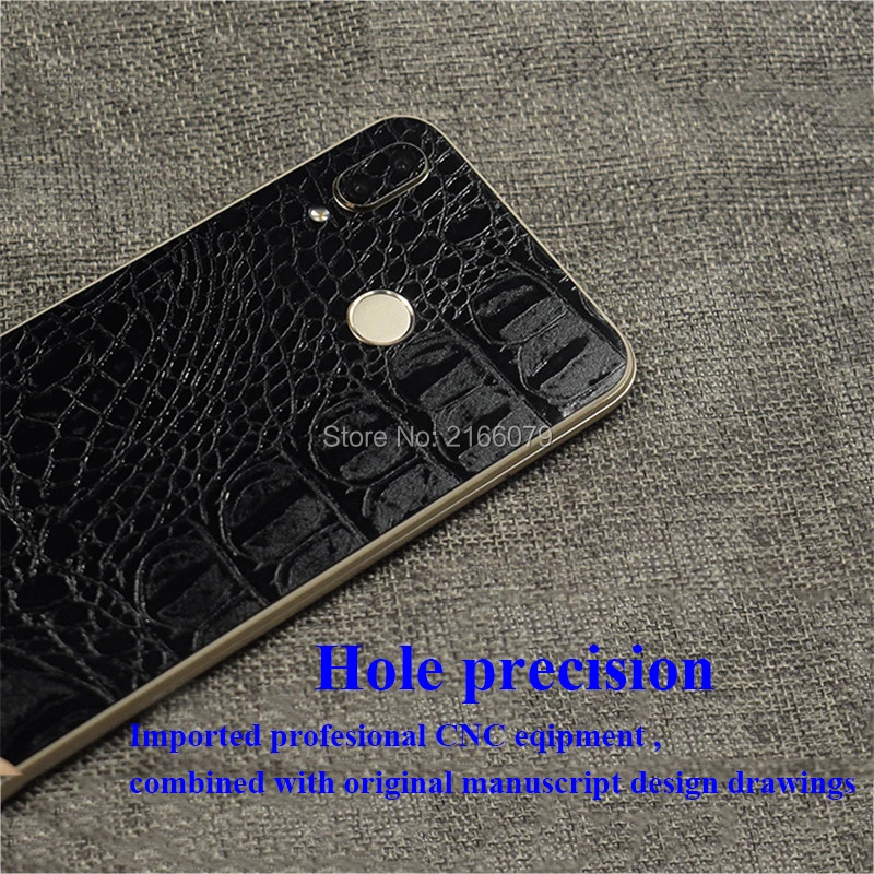 For Huawei P Smart Plus / Nova 3 3i 6.3&quot Crocodile Snake Skin Pattern Leather Full Back Cover Matte Decals Wrap Sticker Film |