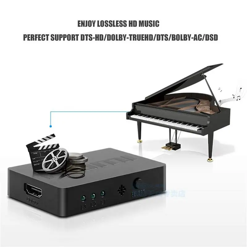 3D HDMI Splitter Adapter 3 In 1 Out Switcher 1080p HD with Remote Control for XBOX360 PS3 HDTV Projector Cable Connectors | Электроника