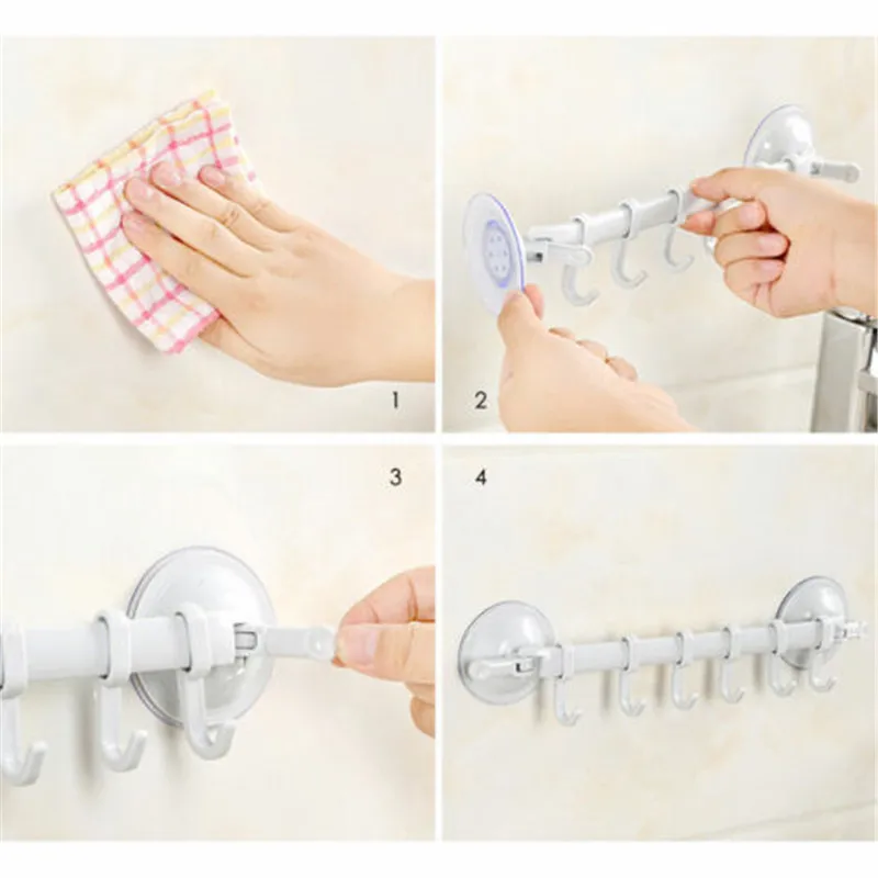 Универсальные кухонные вешалки для ванной комнаты настенные пластиковые