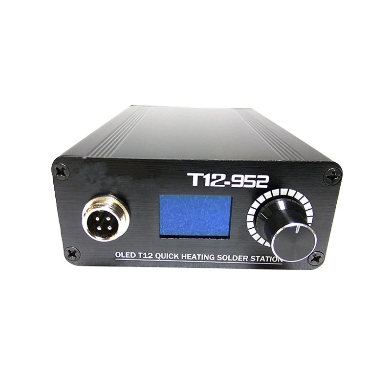 Цифровая паяльная станция STC с OLED дисплеем ручкой T12 9501 наконечником для
