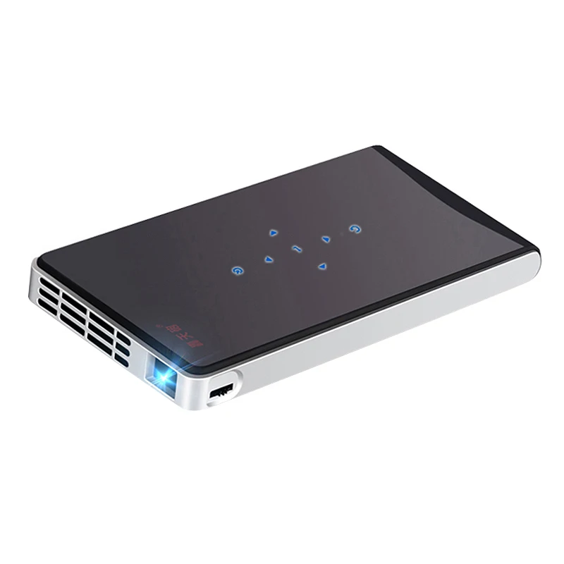 ЕС разъем Dlp 100Wm мини проектор Android мультимедийный встроенный Wifi Bluetooth 2000 мАч
