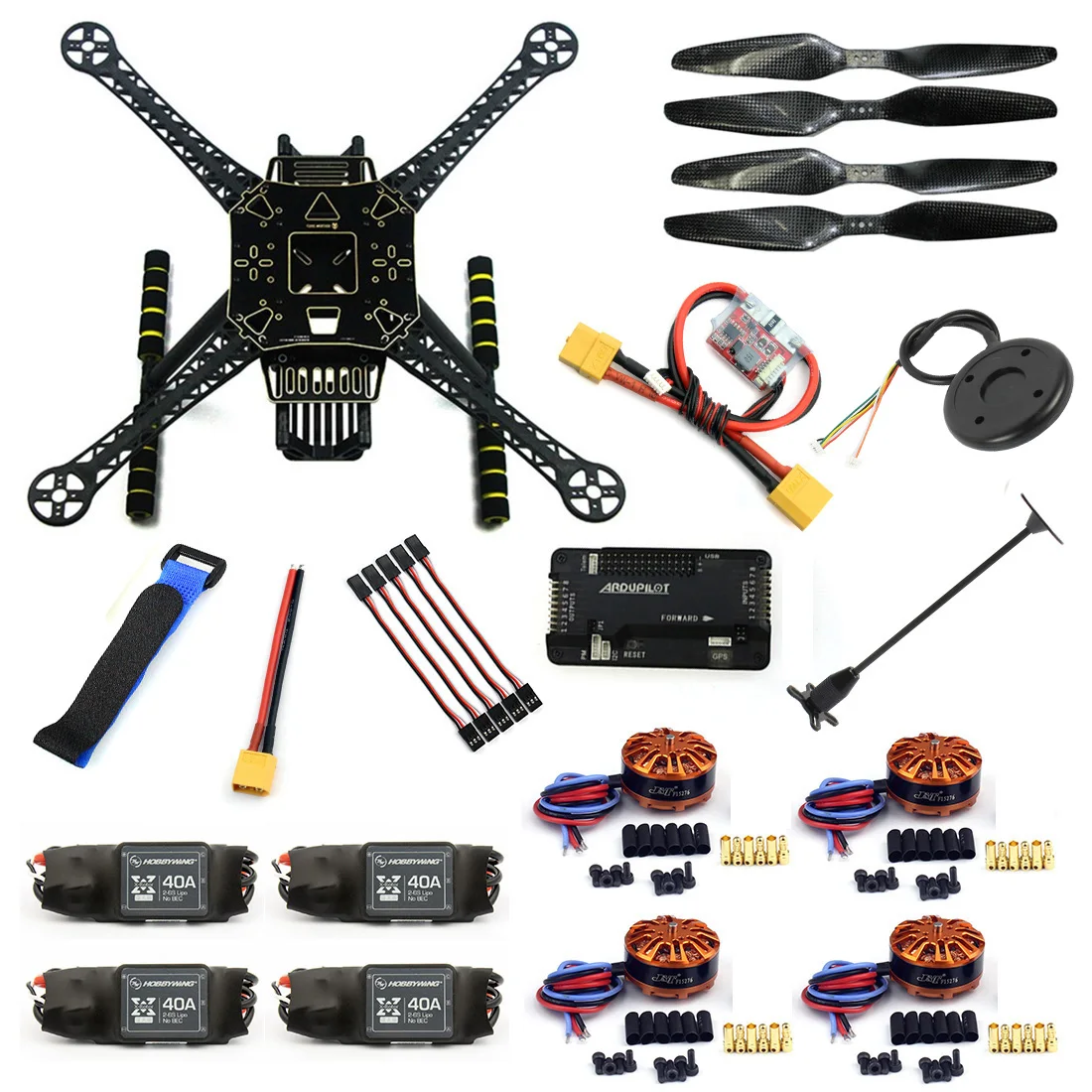 DIY RC Самолет FPV Дрон S600 Квадрокоптер Рамка комплект с управлением полетом APM 2 8 40A ESC
