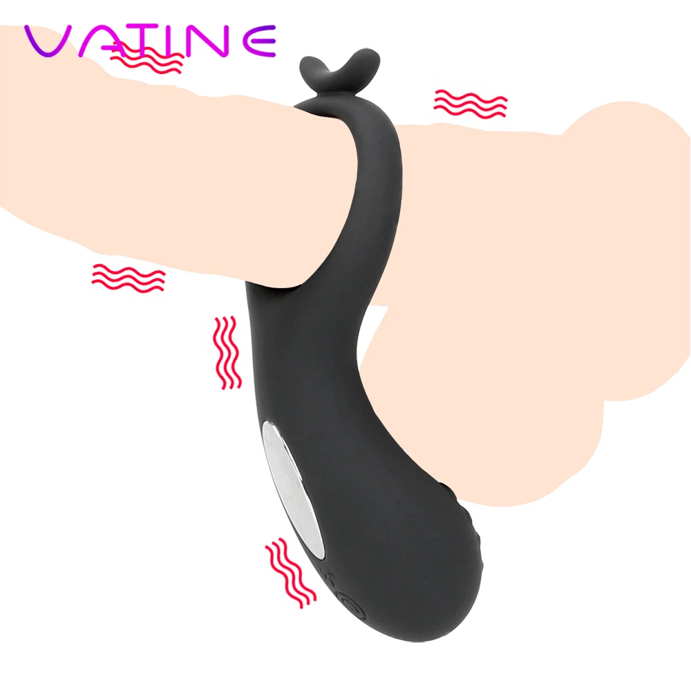 Силиконовый вибратор верности VATINE с 10 режимами секс-игрушки для мужчин