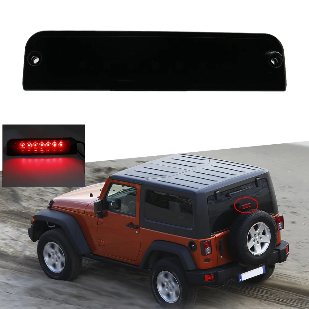 Третий тормозной задний светильник высокий стоп для 97 06 Jeep Wrangler TJ красный