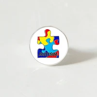 fashion the cure for autism is unconditional love glass charm women silver ring phrase rating photo s ring design