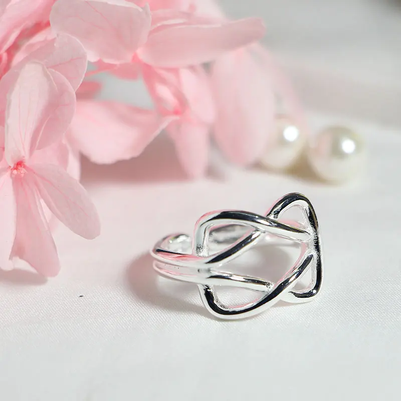 Elegant Quality 925 Rings Adjustable Vintage Sutra Trend Twist Ring Fashion Sterling Silver Jewelry | Украшения и аксессуары