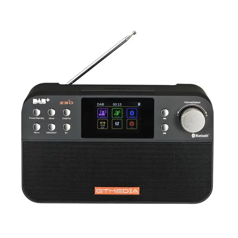 Портативный 2 4 дюймовый TFT lcd цветной экран GTmedia Z3B DAB + FM RDS радио Будильник с