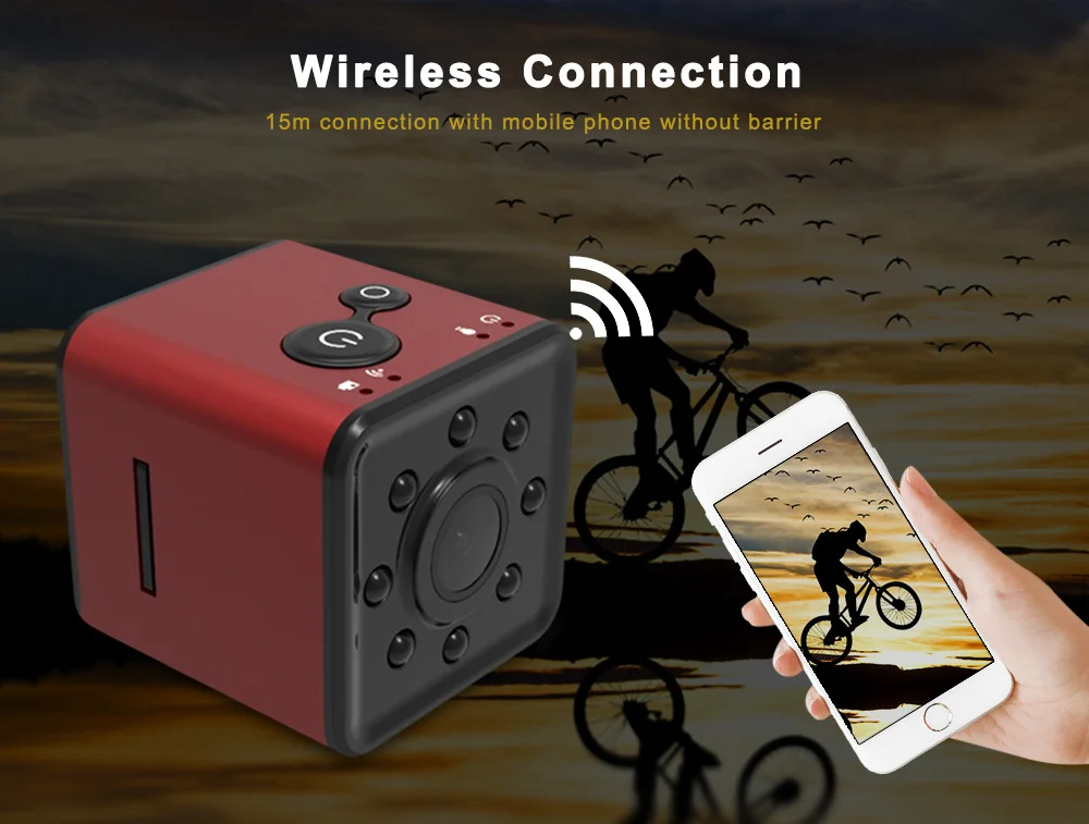 Мини спортивная камера IFlight SQ13 1080P WiFi инфракрасный монитор ночного видения