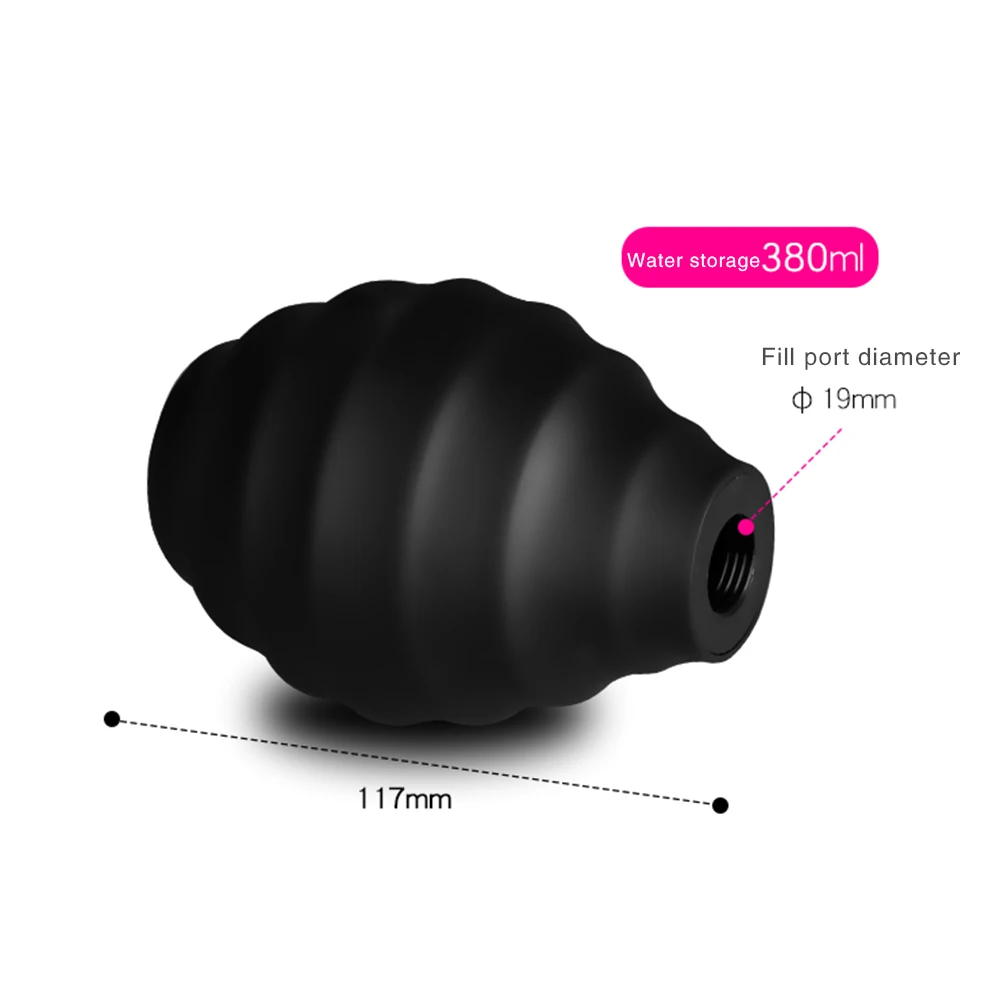 Силиконовая секс игрушка анальный очиститель двойной портативный вагинальный