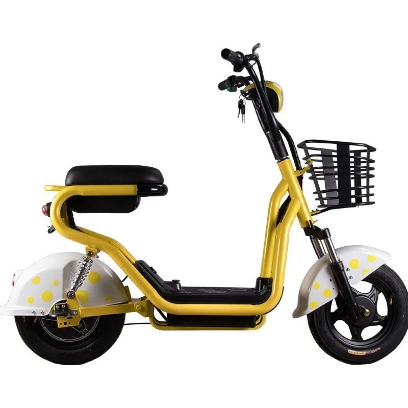 

New Pattern Electric Power Motorcycle Adult Two Round Electric Vehicle Bicycle 48v Ma'am Luxury Electric Bicycle Ancient Odd