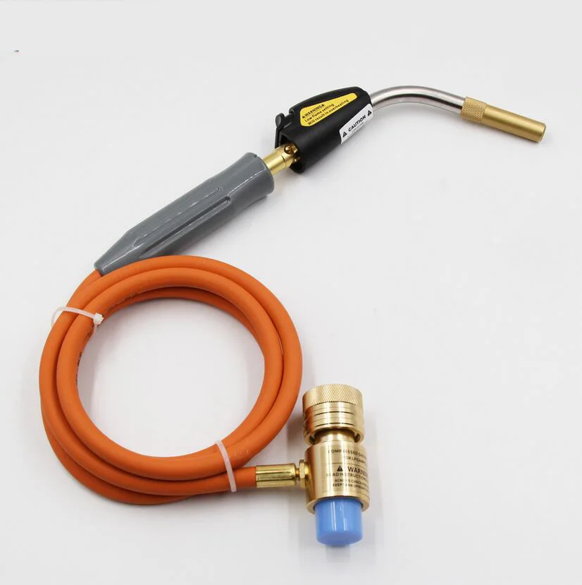 Mapp Torch Gas Welding Torch Self Ignition 1.5m(5ft) Hose Gas Brazing Burner Soldering Quenching BBQ Burner CE HVAC/R Hand Torch