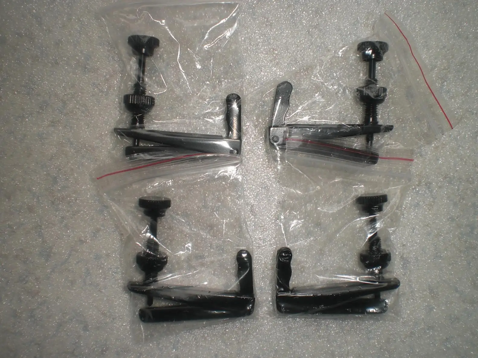 

4 PCs Full Black Color Cello Fine Tuner for 3/4 to 4/4 Cello String Adjuster