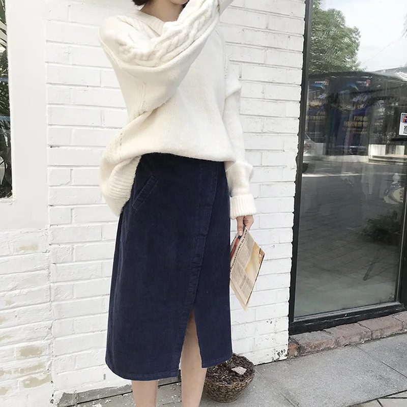 autumn winter ladies Sexy Midi Skirt Casual slim Women 2018 Fashion Elastic High Waist Office Lady Bodycon Skirts Saias | Женская одежда