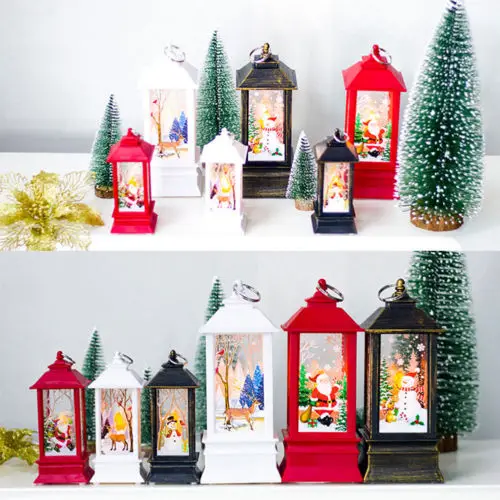 Рождественский декоративный подсвечник Подвеска Xmas мини настольный светильник