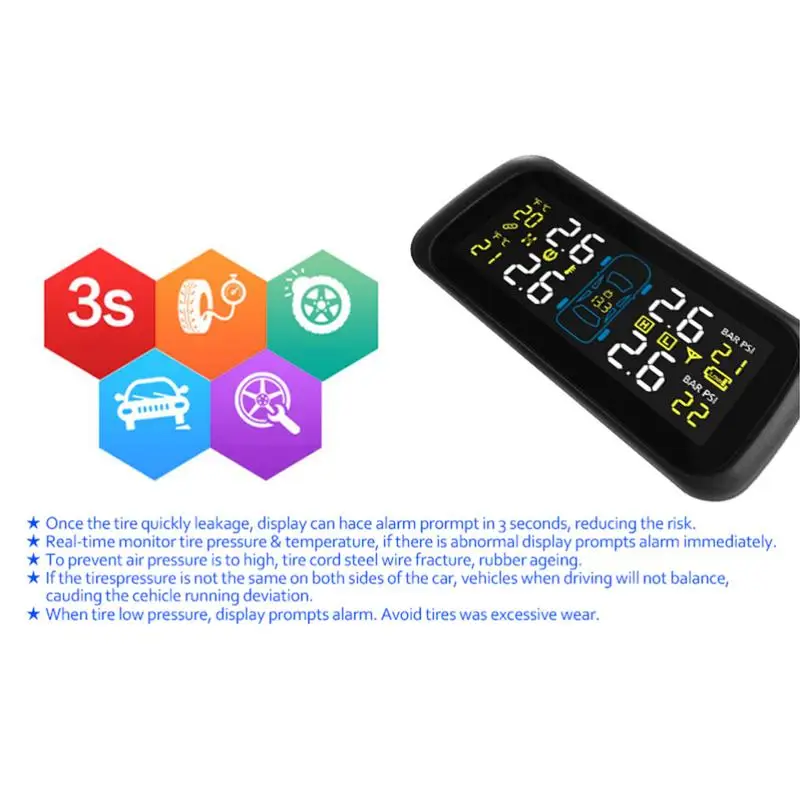 Автомобильный TPMS система контроля давления в шинах автомобильный прикуриватель