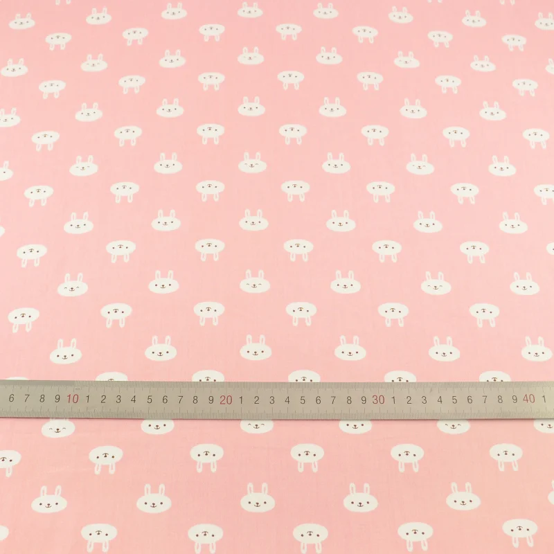 Tecido Pink Rabbit Patchwork Decoration Tissue Cotton Fabric Quilting Home Textile Teramila Fabrics Sewing Cloth Craft Bedding|fabric bedding|fabric