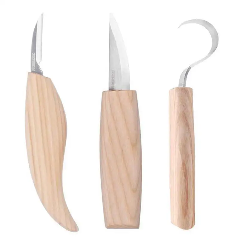 3 шт./компл. резец для резьбы по дереву скульптурный DIY нож набор инструментов с