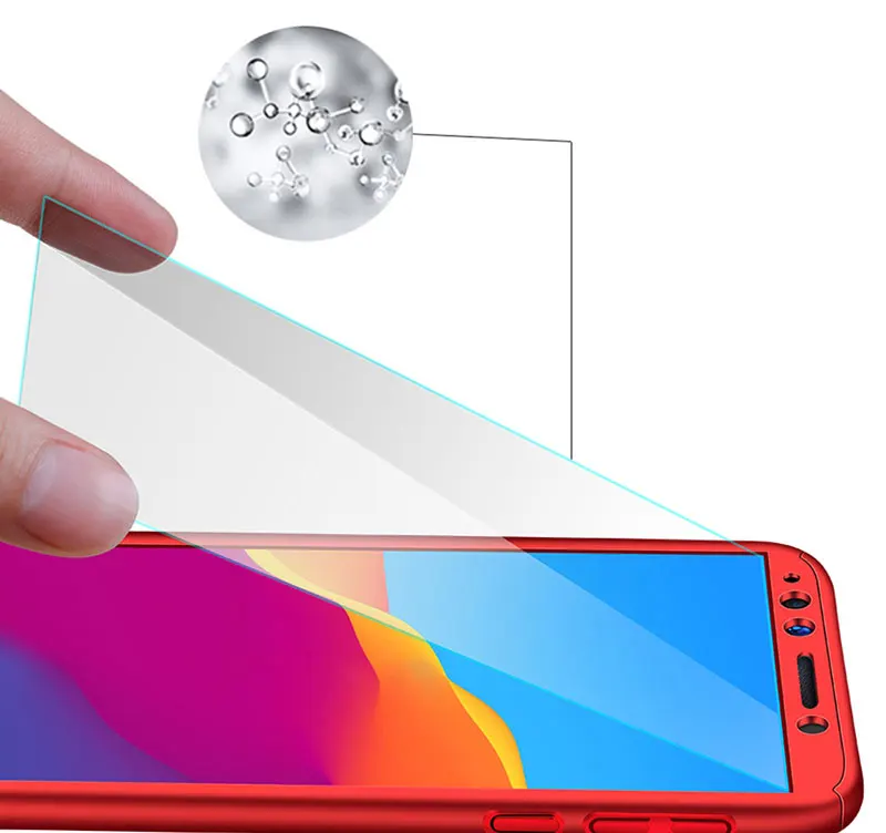 360 градусов полный чехол для huawei P30 P20 Lite Pro P Smart 2019 s со стеклом Honor 8X 8C 8A 9 10 телефона |