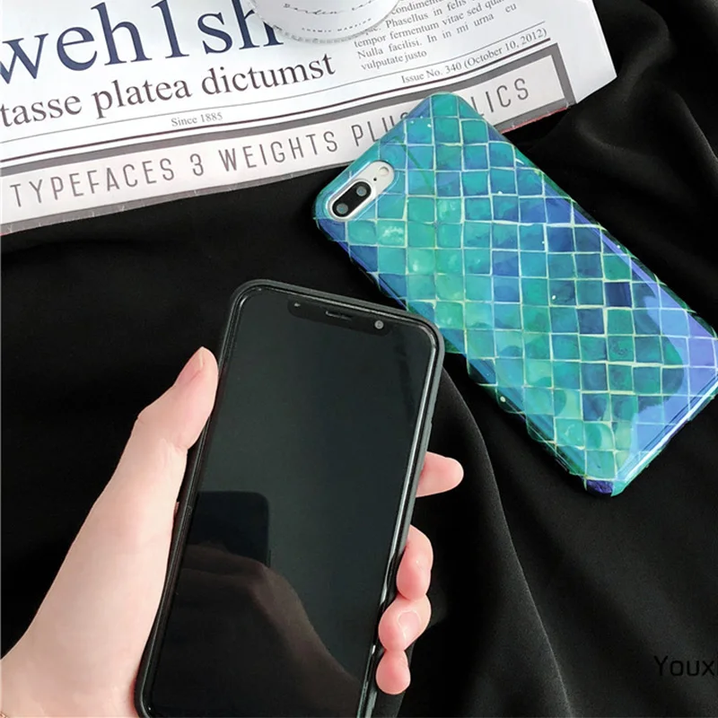 Лазерный чехол для iPhone XS XR Max X Blu Ray Fish модная мягкая задняя крышка из ТПУ 6 6S 7 8 Plus