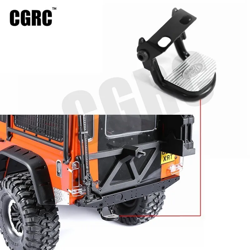 Складная металлическая задняя педаль для 1/10 RC Гусеничный автомобиль Defender TRX4 82056