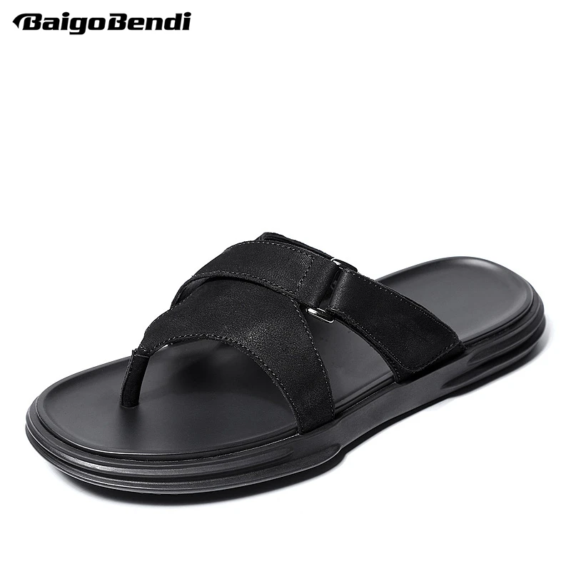 

Summer Flip Flops Men Cool Slippers Summer Beach Shoes T-tied Man Slides Holiday Shoes