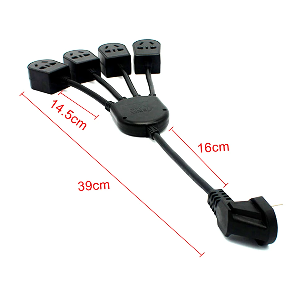 

AU NZ Australian 3 Pin Plug 4 in 1 Electric Extension Cord Socket 39cm All in One way 4 Way Power Strip Socket Splitter