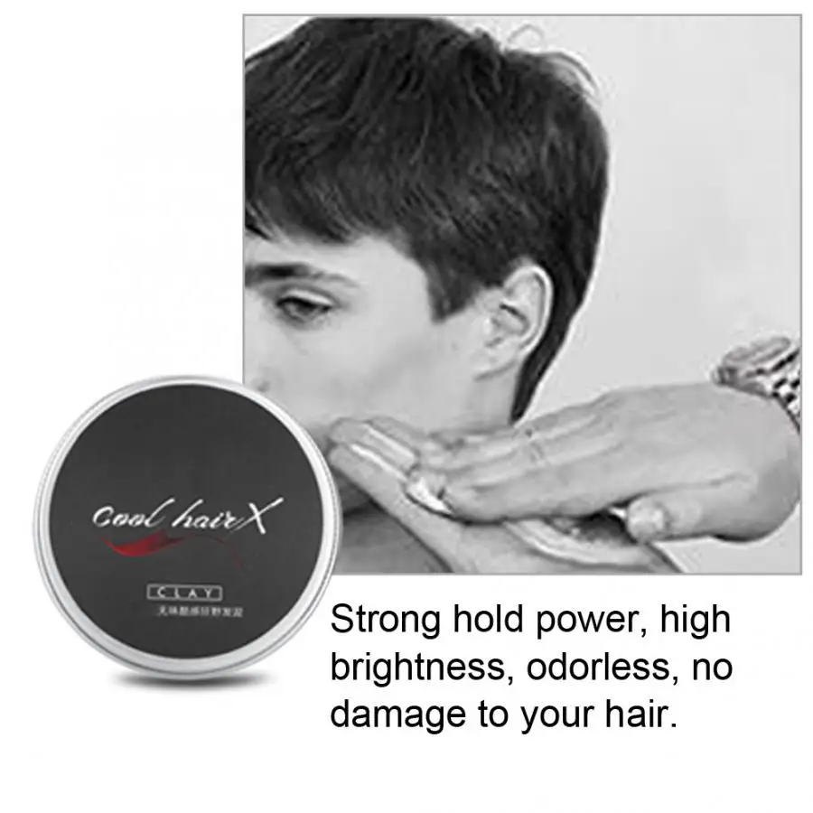 50 г модная матовая глина для укладки волос ежедневное использование Мужская