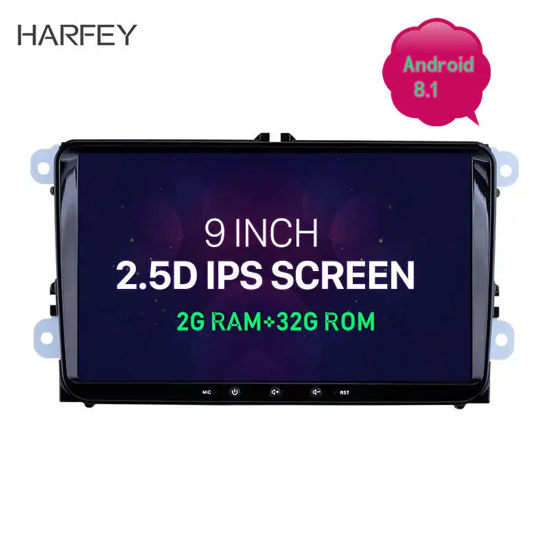 Harfey 9 &quot2din Android 8 1 автомобильный Радио gps головное устройство Автомобильный