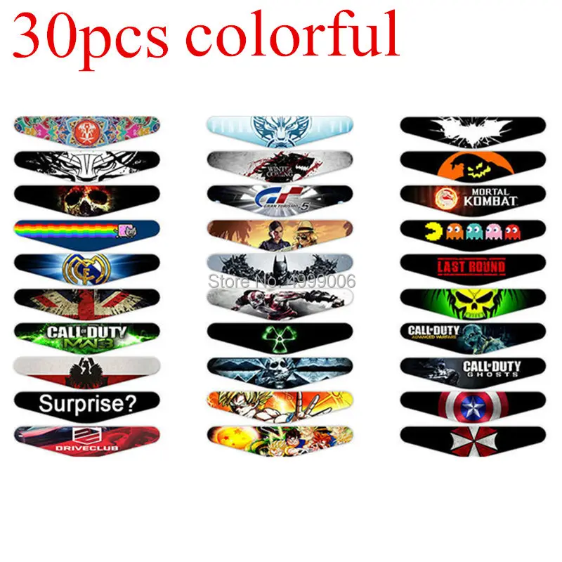 30 шт. светодиодный светильник кожи адвокатского сословия Стикеры для Playstation4 PS4