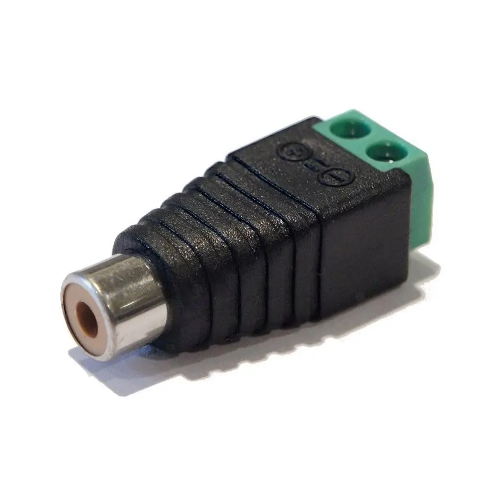 20-Pack Phono RCA Male and Female Plug to AV Screw Terminal Audio/Video Connector Adapter (10 & 10 Female) | Электроника