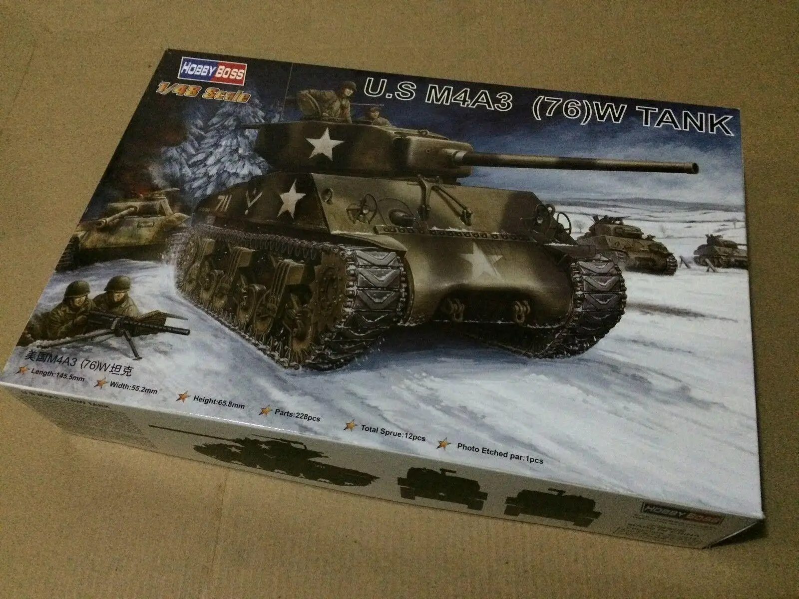 Резервуар Hobbyboss 84805 1/48 США M4A3 (76) W|Наборы для сборки моделей| |