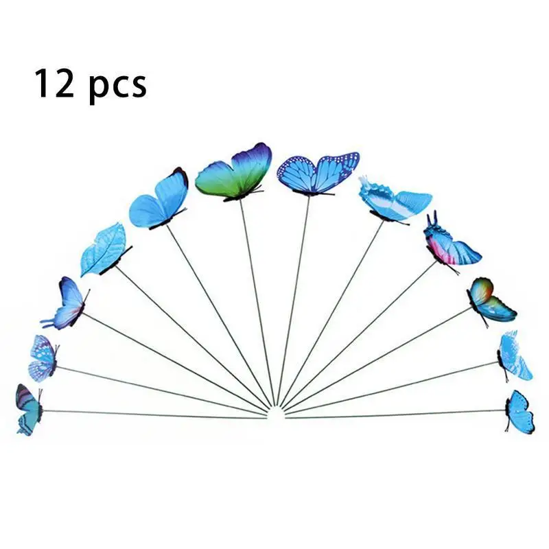 Прямая поставка 12 шт. удочка бабочка цветочный горшок ваза садоводческий бонсай