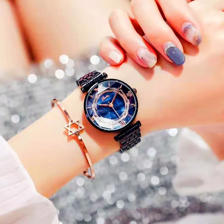 Luxury Casual Diamond Quartz Watch for Women Chic Elegant High Quality Waterproof Roma Dial Wrist Watches | Наручные часы